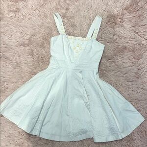 Armani Exchange White Button Detail Fit & Flare Dress – Size 2